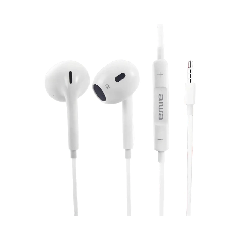 AUDIFONOS MANOS LIBRES INEAR JACK 3.5MM BLANCO I112 AIWA - 1