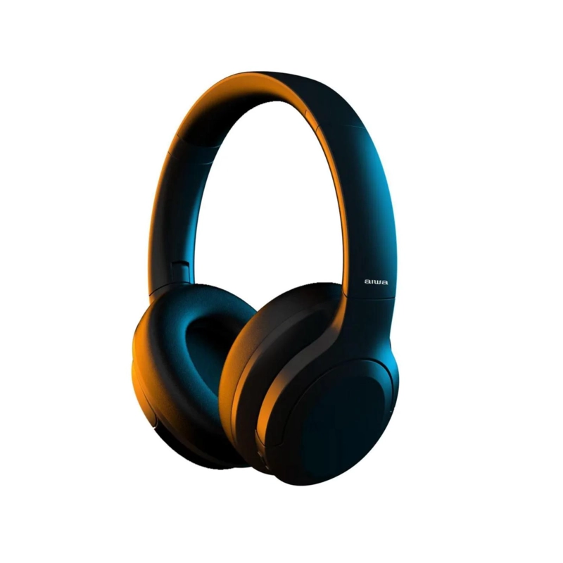 AUDIFONOS BLUETOOTH OVEREAR PLEGABLES NEGRO AW-45ANC AIWA - 2