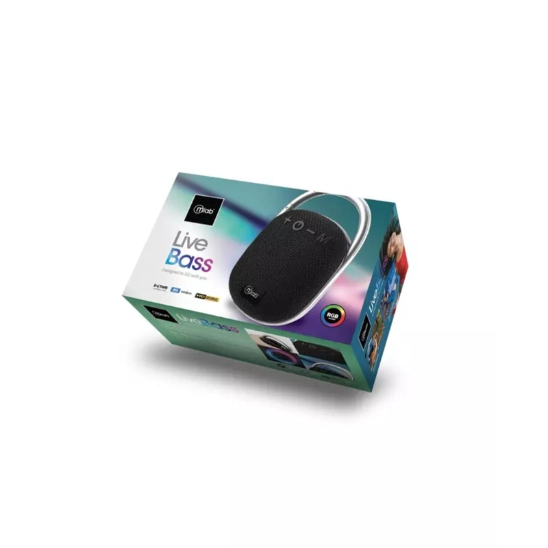 PARLANTE PORTATIL BLUETOOTH TWS 5W FLAMING LIVE BASS 9298 MLAB - 4