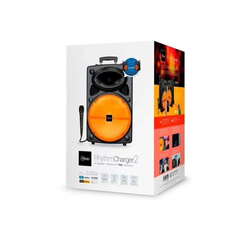 PARLANTE BLUETOOTH TWS CON MICROFONO RHYTHM CHARGER 2 MLAB - 4
