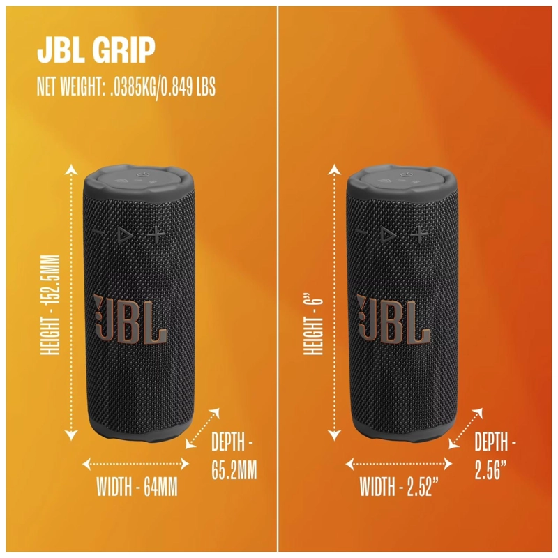 PARLANTE BLUETOOTH 16W IP68 TWS BLANCO GRIP JBL - 2