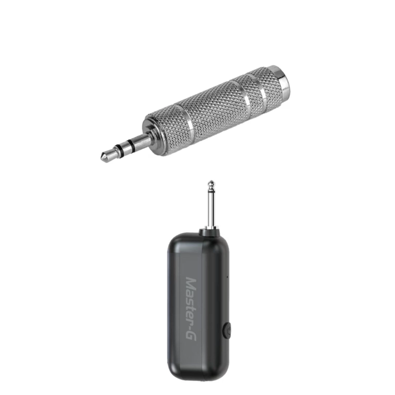 KIT 2 MICROFONOS UHF INLAMBRICOS PARA PARLANTES GRIS MASTER-G - 3