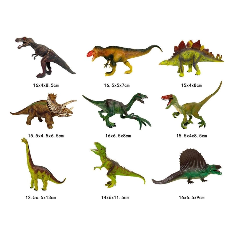 JUGUETE SET DINOSAURIOS 28PZAS CON MAT 80X70CM CAJA INFANTIL - 4