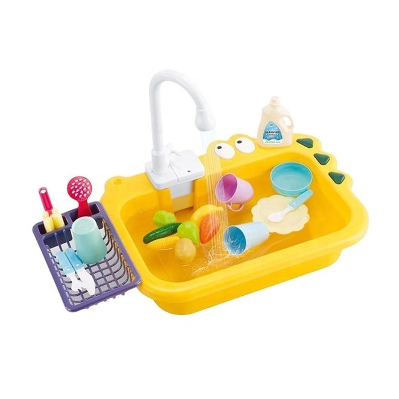 JUGUETE LAVAVAJILLAS 20PZAS INTERACTIVO ACCSORIOS AMARILLO INFANTIL - 1