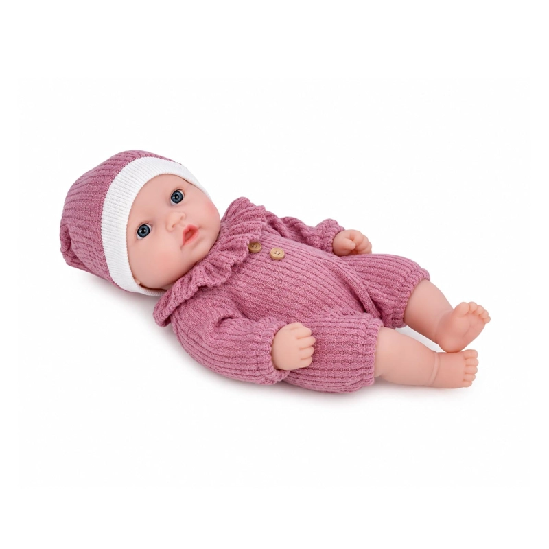 JUGUETE MUÑECA BEBE 35CM CON ACCESORIOS ROSADO INFANTIL - 2