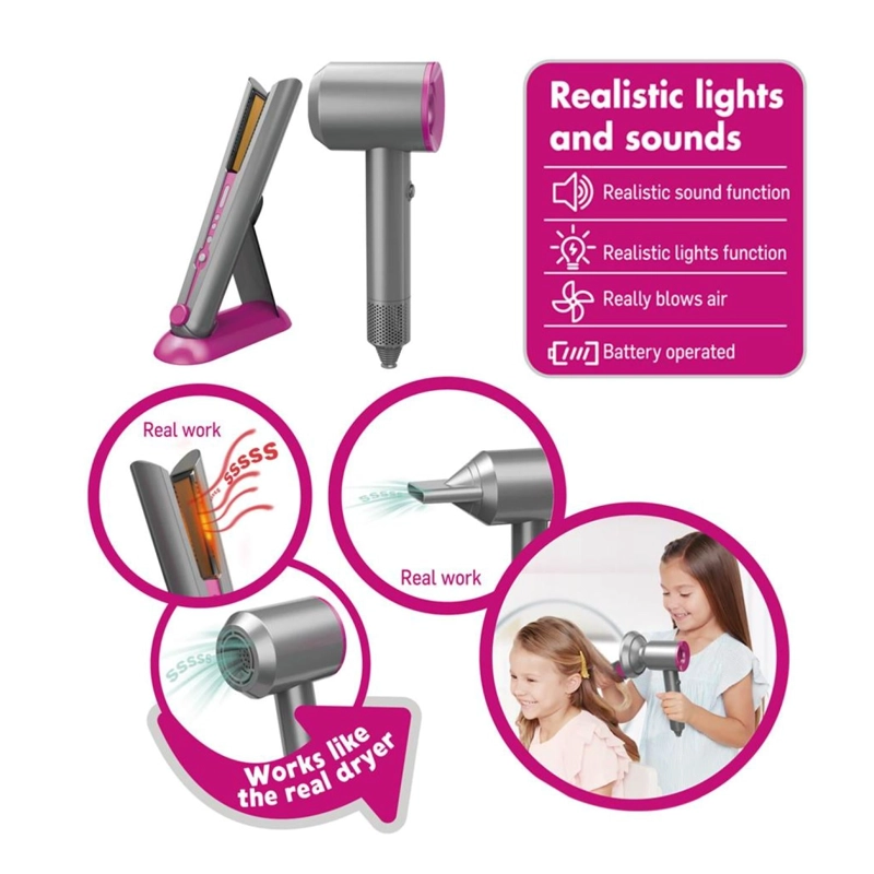 JUGUETE SET SALON DE BELLEZA 7PZAS CON LUCES Y SONIDOS INFANTIL - 4
