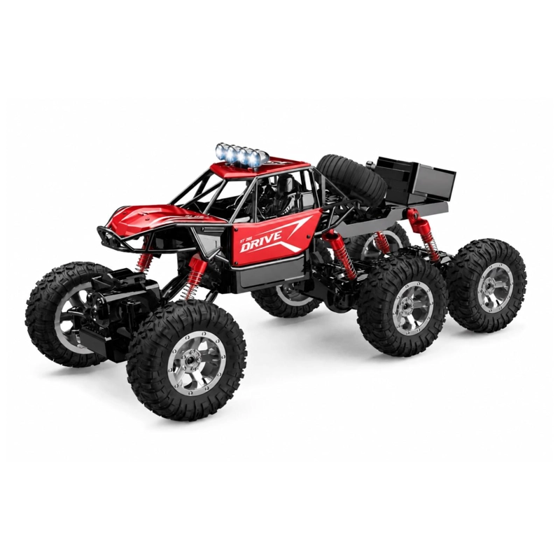 JUGUETE AUTO A CONTROL REMOTO 6X6 1:12 LUCES LED INFANTIL - 1