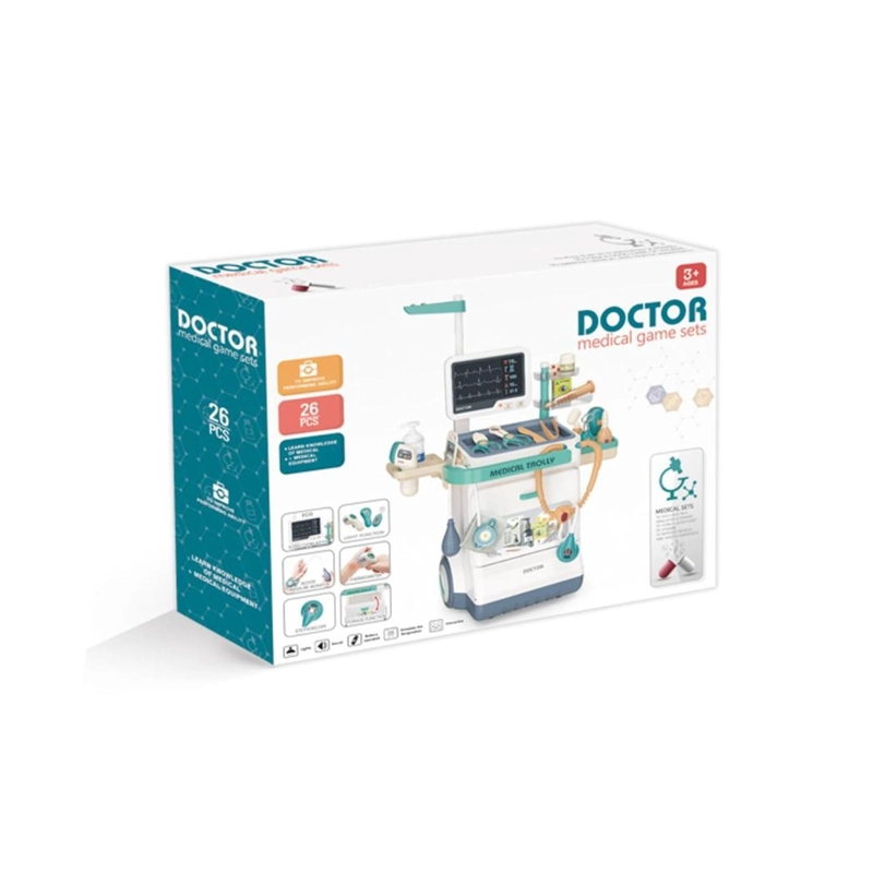 JUGUETE SET DE DOCTOR ELECTROCARDIOGRAMA 26PZAS INFANTIL - 6