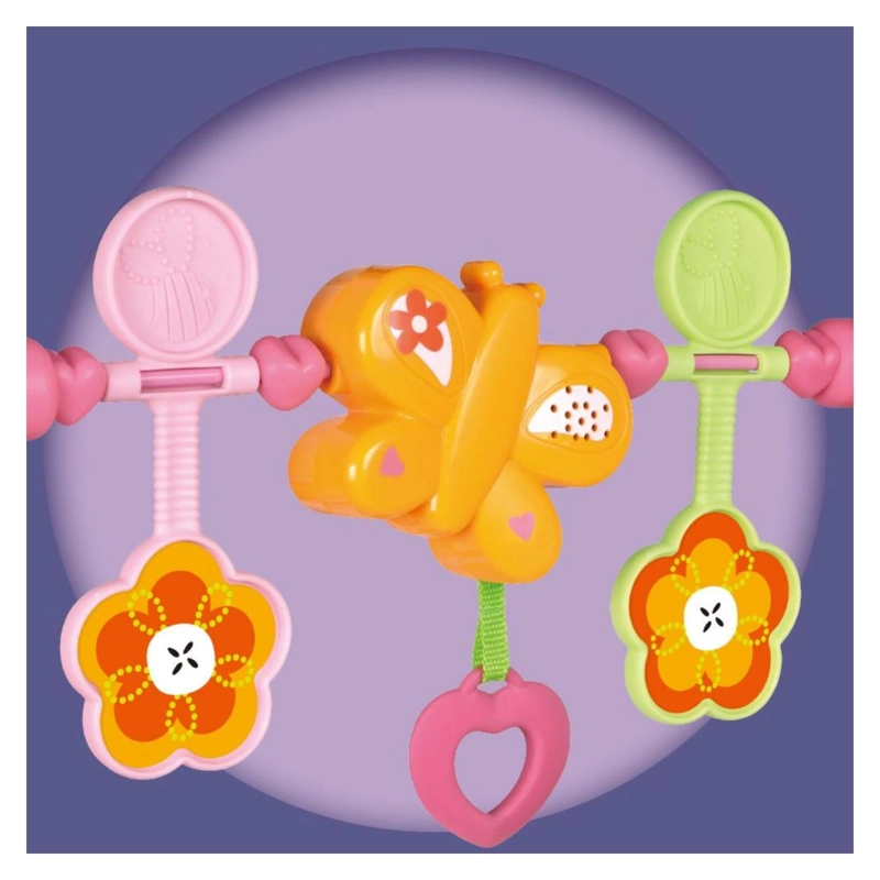 SILLA MECEDORA DIDACTICA CON SONIDOS Y VIBRACION ROSADO INFANTIL - 4