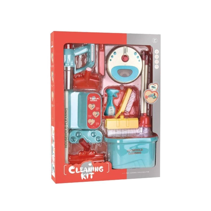JUGUETE SET DE LIMPIEZA 16PZAS CON ASPIRADORA A PILAS INFANTIL - 6