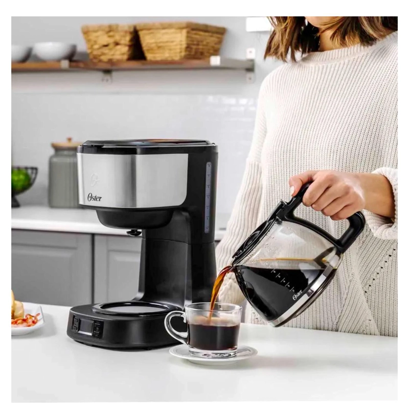CAFETERA ELECTRICA 8 TAZAS 800W PROGRAMABLE BVSTDC10SS OSTER - 4