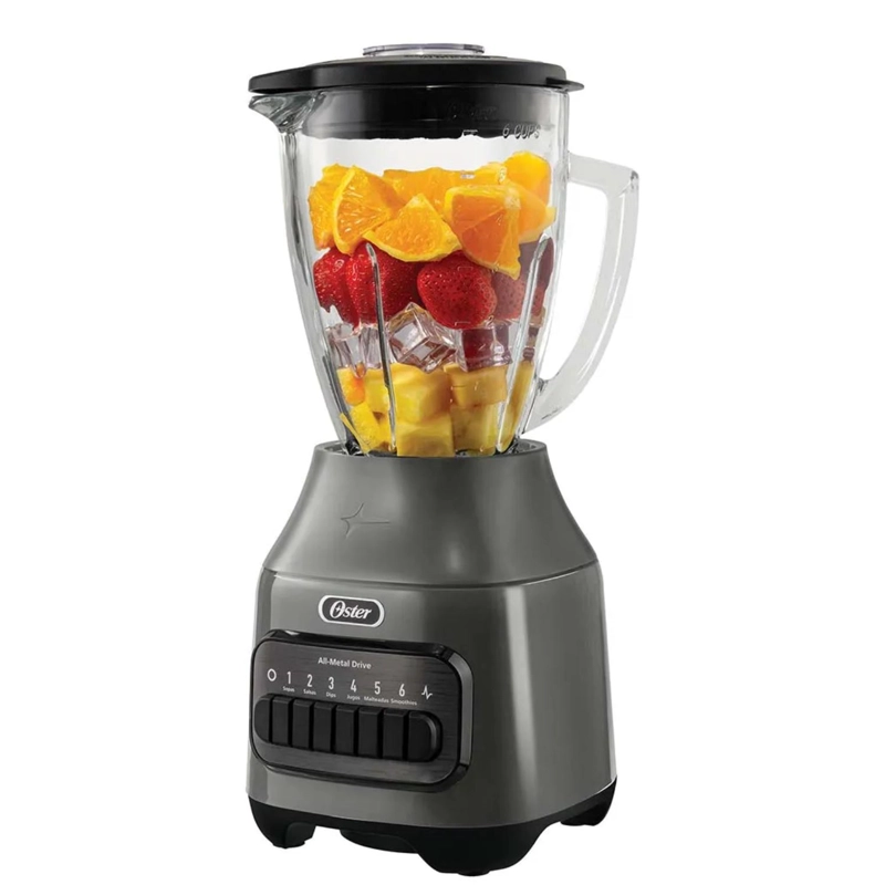 LICUADORA VASO VIDRIO 1500ML 800W BLSTPEG-GPB/RPB OSTER - 1