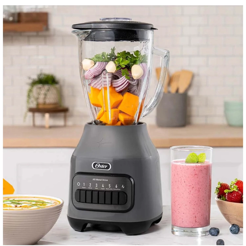 LICUADORA VASO VIDRIO 1500ML 800W BLSTPEG-GPB/RPB OSTER - 2