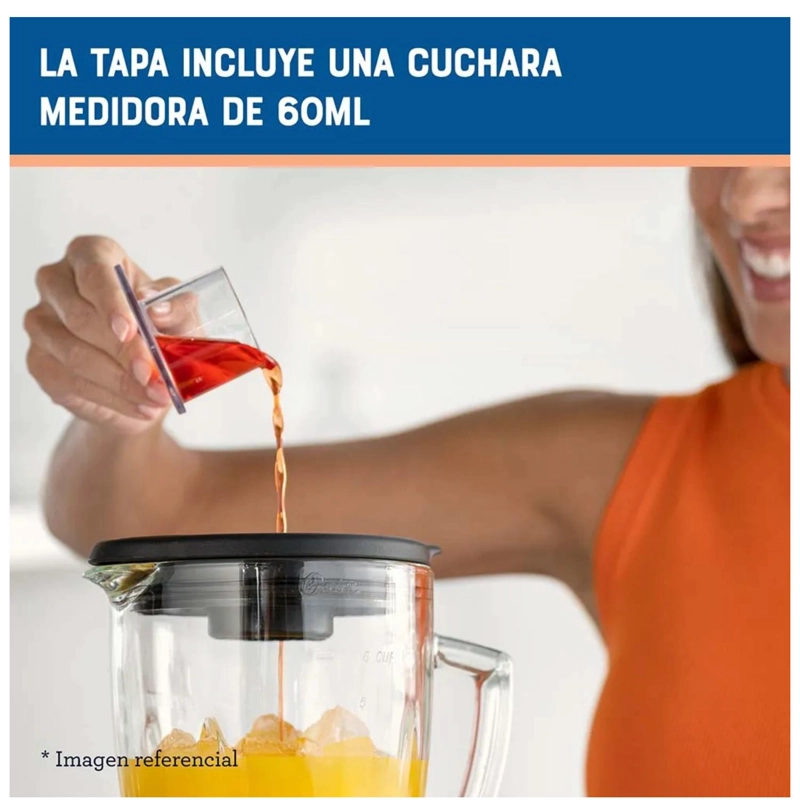 LICUADORA VASO VIDRIO 1500ML 800W BLSTPEG-GPB/RPB OSTER - 3
