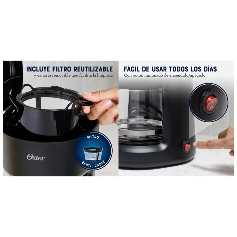 CAFETERA ELECTRICA 5 TAZAS 600W NEGRO BVSTDCS51B OSTER - 4