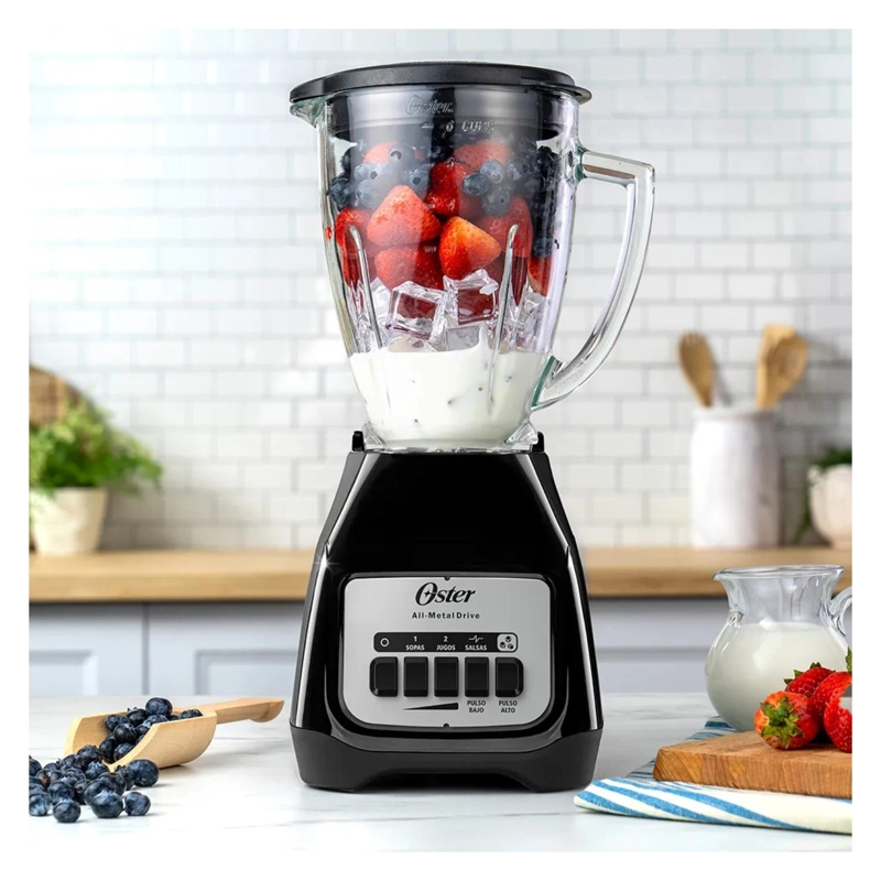 LICUADORA VASO VIDRIO 1500ML 550W BLSTKAG–BPB/KPB OSTER - 3