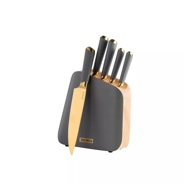 SET CUCHILLERIA 6PCS ACERO INOXIDABLE TH-MT06GD THOMAS - 1