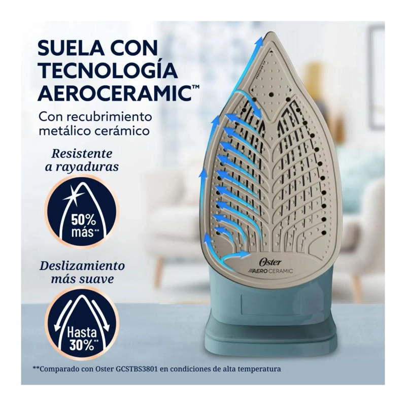 PLANCHA A VAPOR 1600W AEROGLIDE GCSTAC7001-052 OSTER - 4
