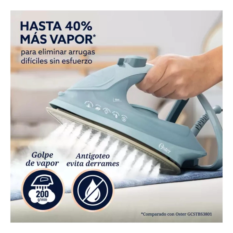 PLANCHA A VAPOR 2200W AEROGLIDE PLUS GCSTAC7402-052 OSTER - 2