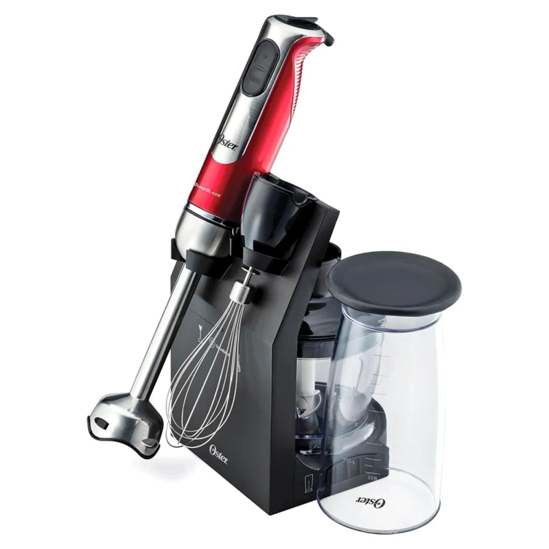 BATIDORA DE INMERSION 3 EN 1 800ML 800W ROJO B2801 OSTER - 2