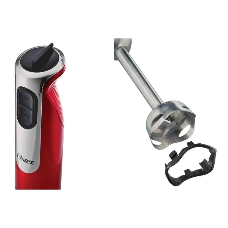 BATIDORA DE INMERSION 3 EN 1 800ML 800W ROJO B2801 OSTER - 3