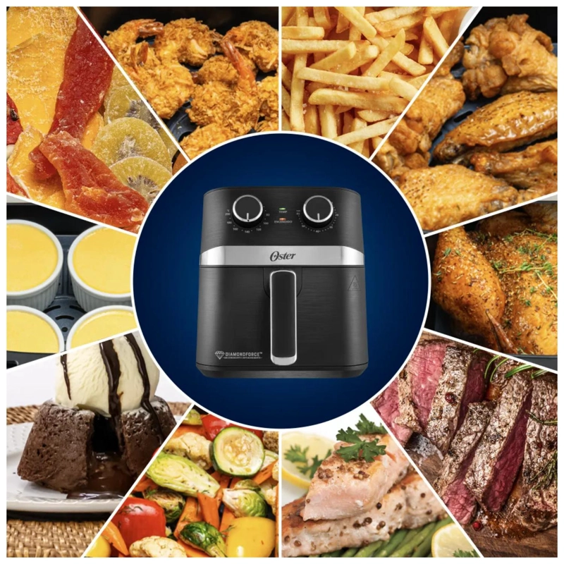 FREIDORA DE AIRE AIR FRYER 4 LITROS 1300W NEGRO 401MDF OSTER - 4