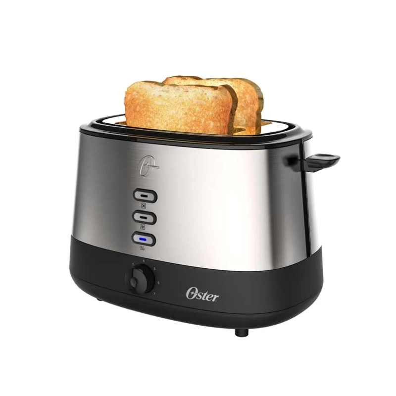 TOSTADOR DE PAN 2 REBANADAS 7T 800W ACERO INOX R500 OSTER - 1