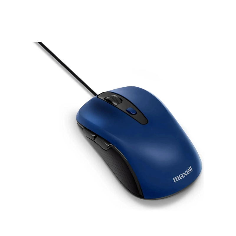 MOUSE ALAMBRICO USB 5 BOTONES AZUL MOWR-105 MAXELL - 4