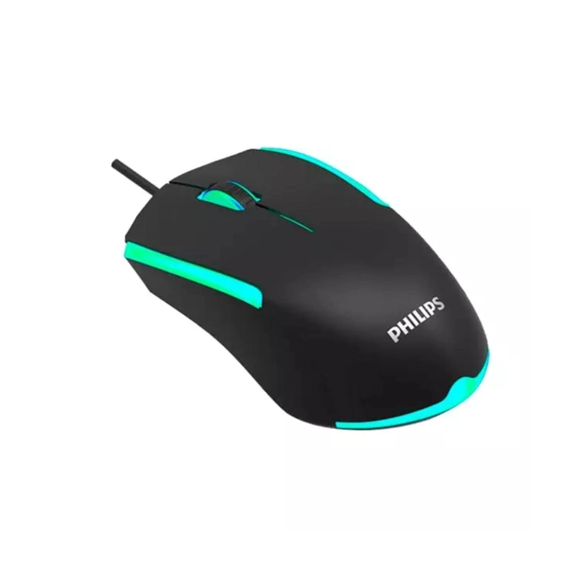 MOUSE GAMER USB 3 BOTONES NEGRO MOMENTUM G314 PHILIPS - 1