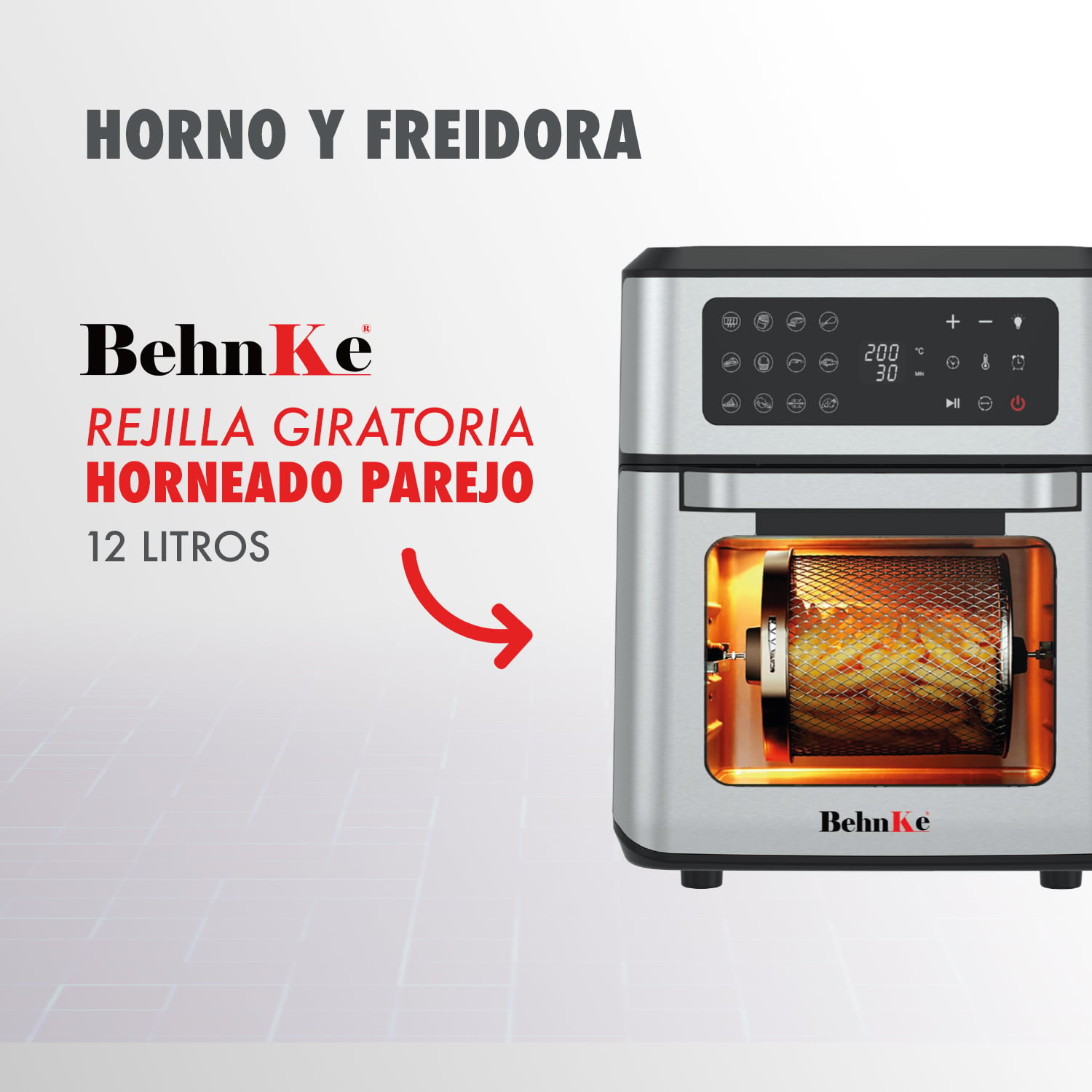 HORNO FREIDORA DE AIRE 12 LITROS - 3