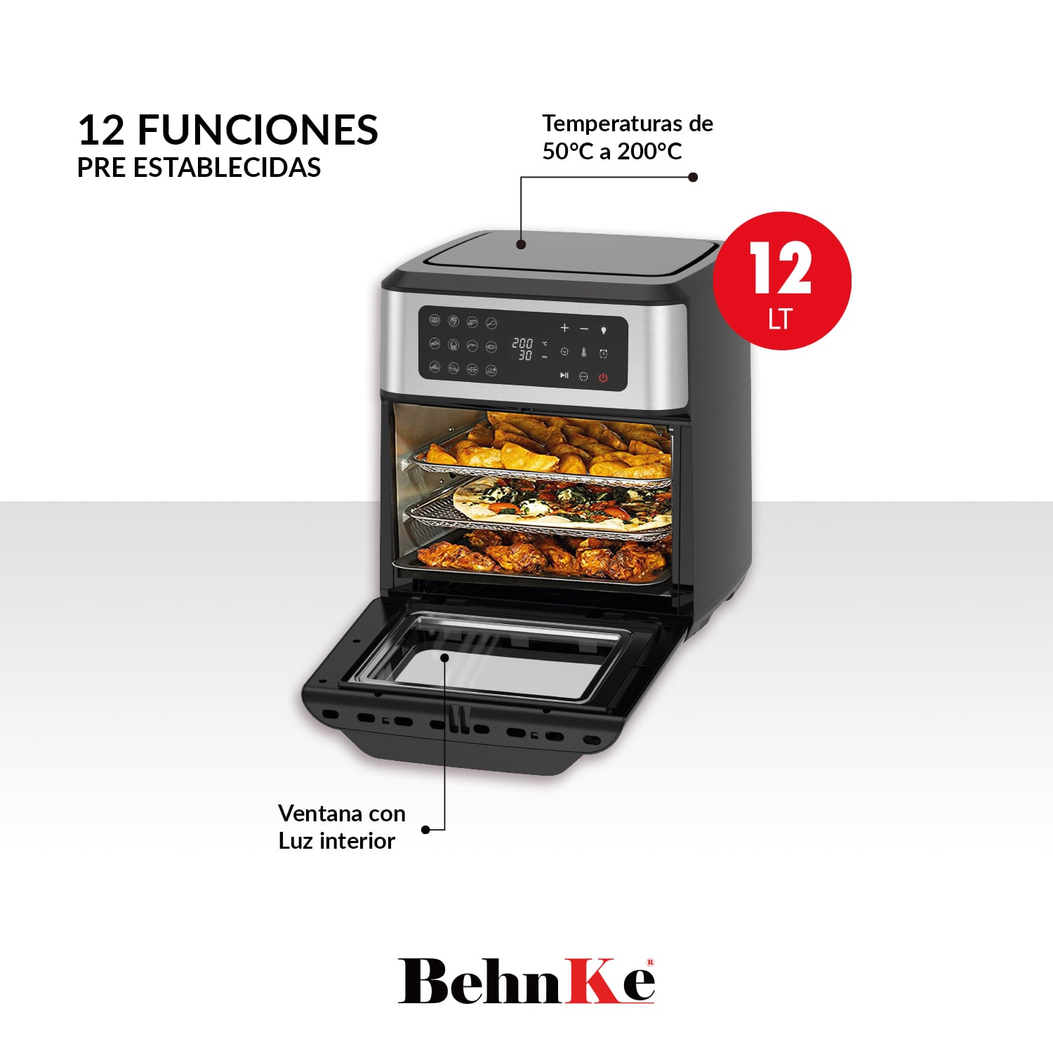 HORNO FREIDORA DE AIRE 12 LITROS - 4