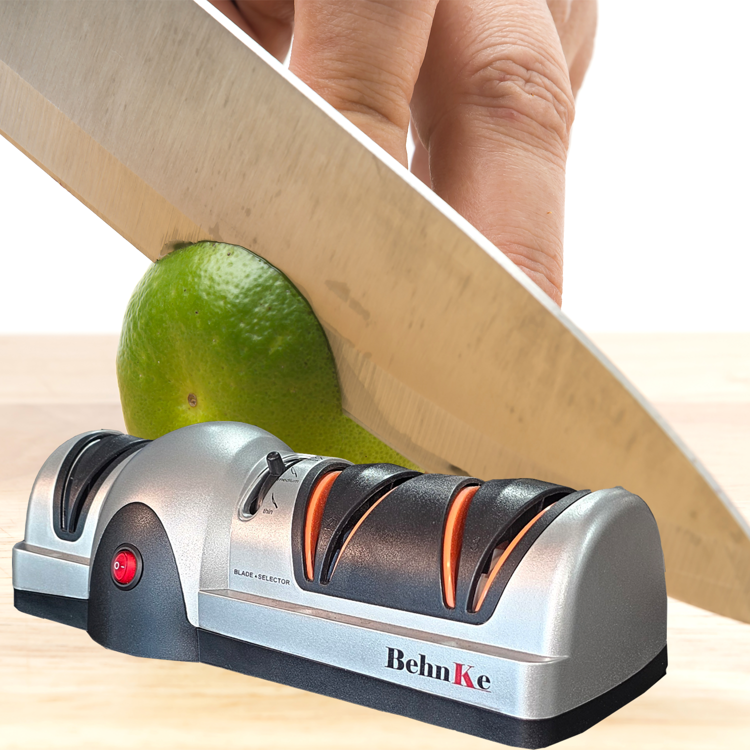 AFILADOR DE CUCHILLO ELÉCTRICO DE 3 ZONAS BEHNKE - 3