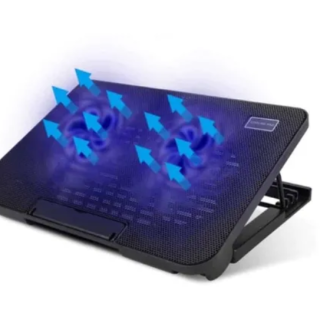VENTILADOR DOBLE PARA LAPTOP NOTEBOOK N99 | Negro - 1