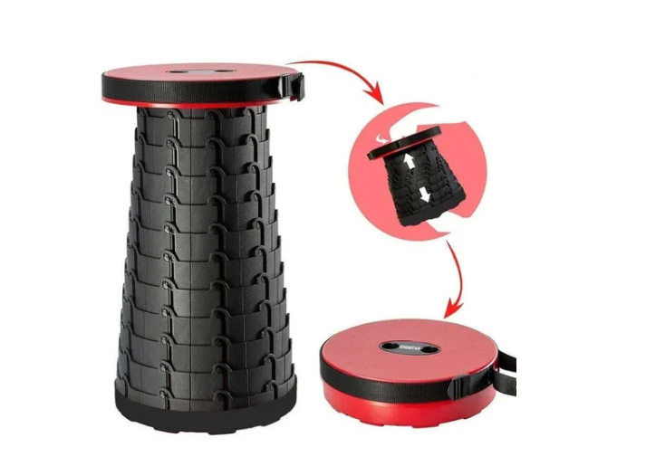 SILLA TABURETE PLEGABLE PORTÁTIL PARA INTERIOR Y EXTERIOR - 1