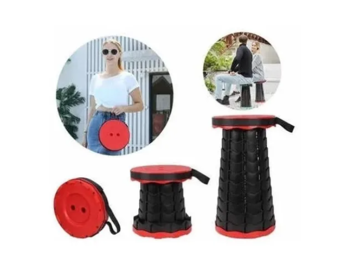 SILLA TABURETE PLEGABLE PORTÁTIL PARA INTERIOR Y EXTERIOR - 2