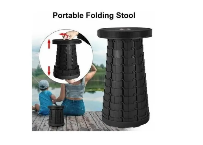 SILLA TABURETE PLEGABLE PORTÁTIL PARA INTERIOR Y EXTERIOR - 4