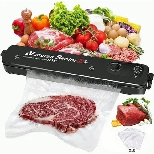 MÁQUINA SELLADORA AL VACÍO DE ALIMENTOS + 10 BOLSAS - 1