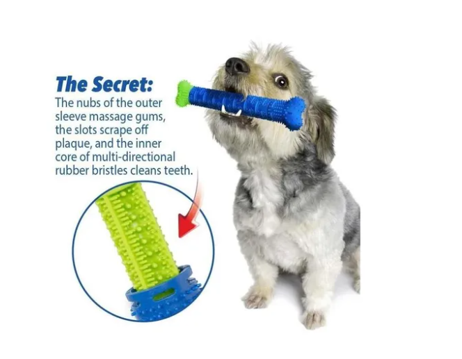HUESO JUGUETE PERROS PARA MASCOTAS LIMPIADOR DENTAL - 3