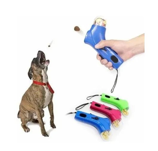 JUGUETE PERROS LANZADOR ALIMENTOS SNACK GOLOSINAS MASCOTAS - 3