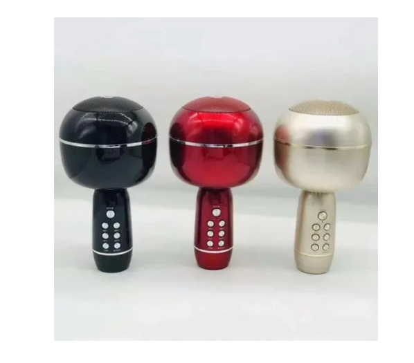 MICRÓFONO INALÁMBRICO PARA KARAOKE USB BLUETOOTH Y ALTAVOZ - 1