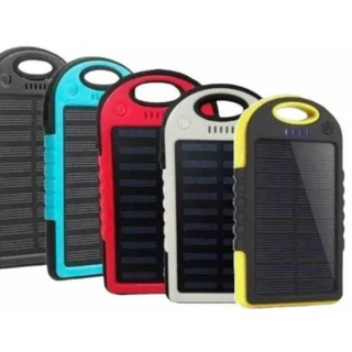 CARGADOR SOLAR PORTÁTIL POWER BANK INALÁMBRICO DUAL USB | Negro - 1