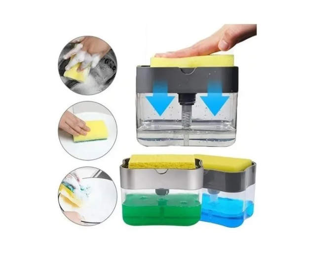 DISPENSADOR LAVALOZAS MANUAL CON ESPONJA INCLUIDA - 4