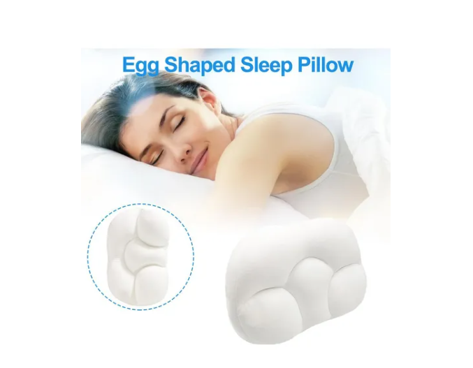 ALMOHADA CERVICAL CONFORTABLE ARGÓMICA EGG SLEEPER BLANCO - 4
