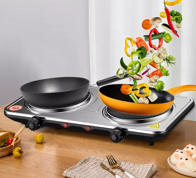 COCINA ENCIMERA ELÉCTRICA 2 PLATOS FÁCIL USO - 4