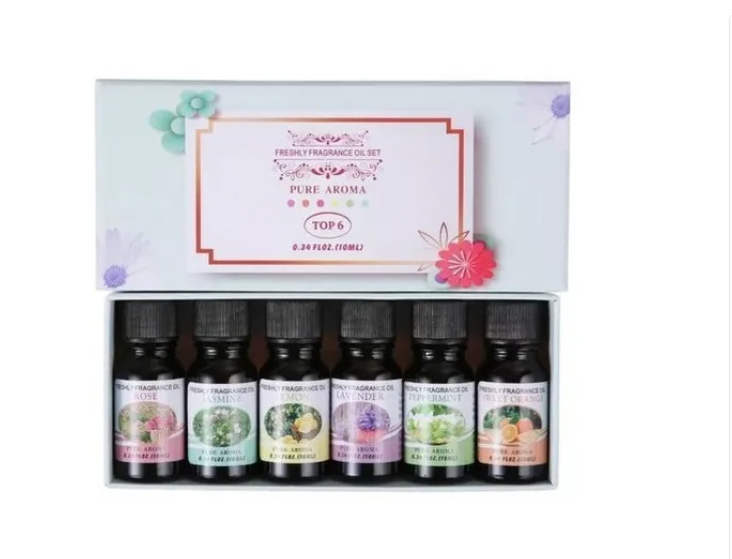 ESENCIAS AROMÁTICAS ACEITE HUMIDIFICADOR Y DIFUSORES 6UNID - 1