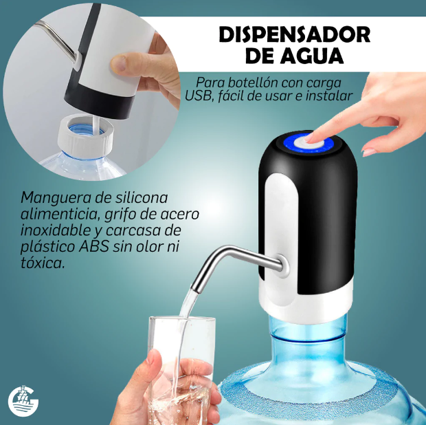 DISPENSADOR DE AGUA AUTOMÁTICO RECARGABLE USB - 4