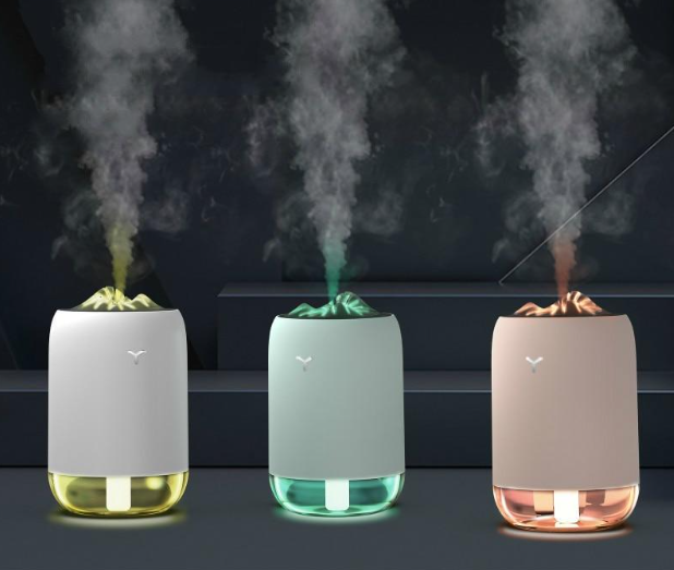 HUMIDIFICADOR 180 ML CON LUZ DE LLAMA MÁGICA DIFUSOR ULTRASÓNICO DE AROMA - 1