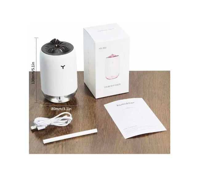 HUMIDIFICADOR 180 ML CON LUZ DE LLAMA MÁGICA DIFUSOR ULTRASÓNICO DE AROMA - 3