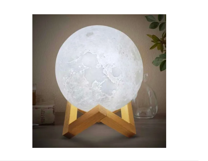 HUMIDIFICADOR TIPO LUNA LAMPARA 3D CON 3 LUCES DIFERENTES - 4