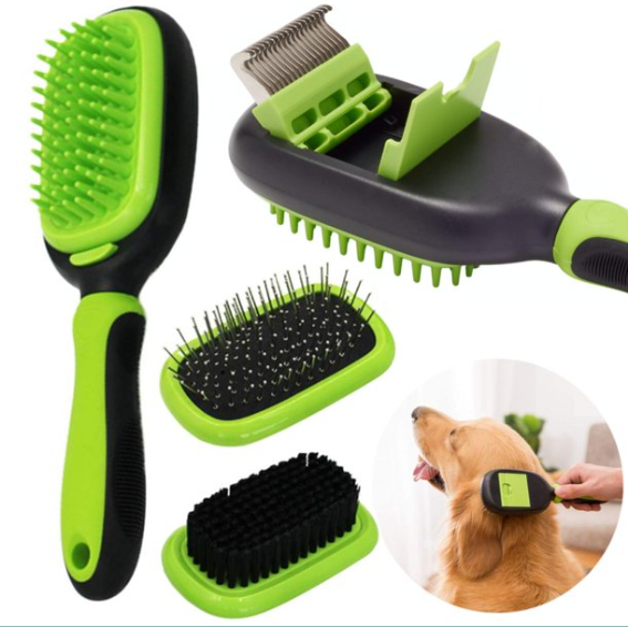SET ASEO PERROS GATOS CEPILLO MASCOTAS 5 EN 1 - 2